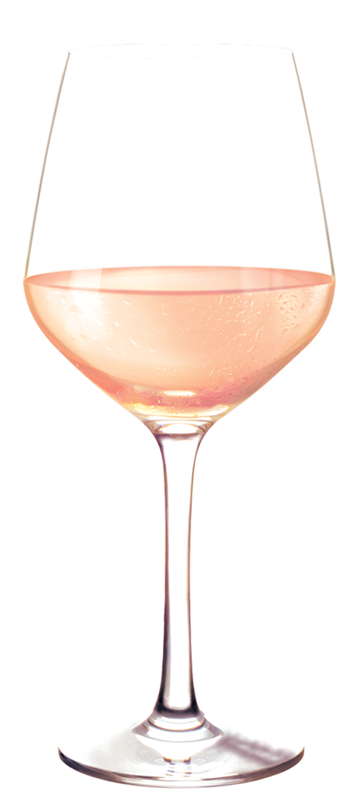 verre de rosé les calandieres